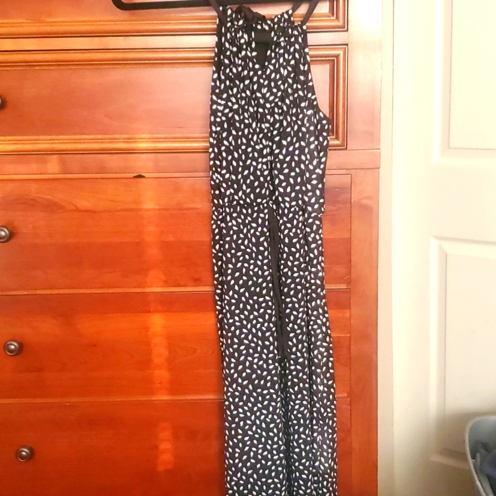 Women's black & white Maxi Dress- Small